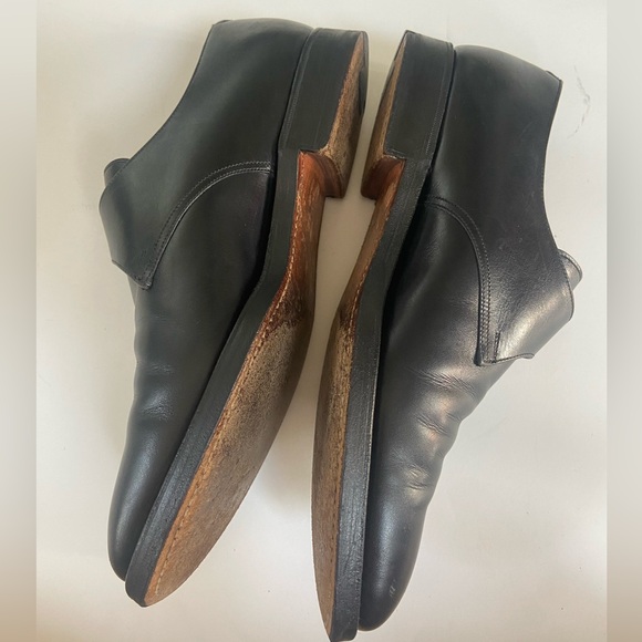 Crockett & Jones x Polo Ralph Lauren Black monk strap buckle Shoes 10 D England - Picture 3 of 14